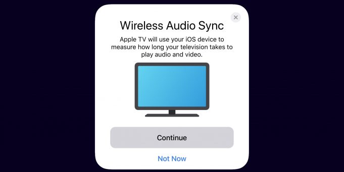 iOS 13 a tvOS 13 obsahuje funkci, která vám pomůže synchronizovat zvuk na Apple TV