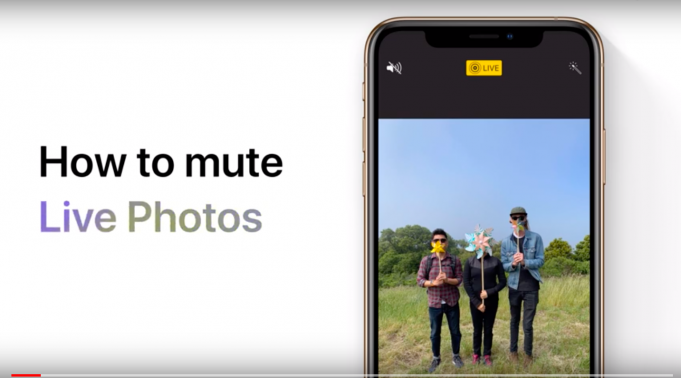 Apple návody – Jak ztlumit zvuk v Live fotografiích