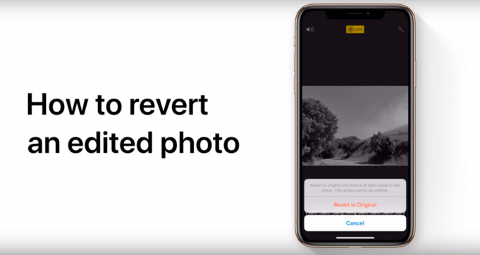 Apple návody – Jak vrátit upravenou fotografii na původní verzi v iOS