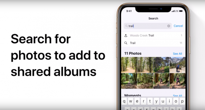 Apple návody – Jak vyhledat fotografie a přidat je do sdílených alb