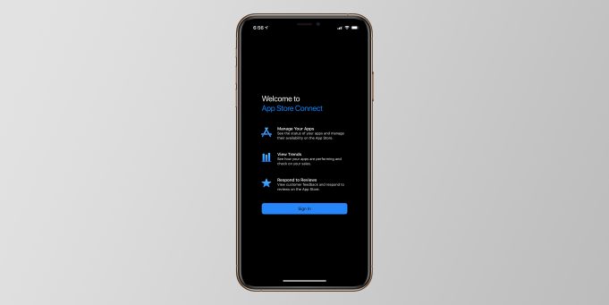Apple aktualizoval aplikaci App Store Connect s podporou tmavého režimu