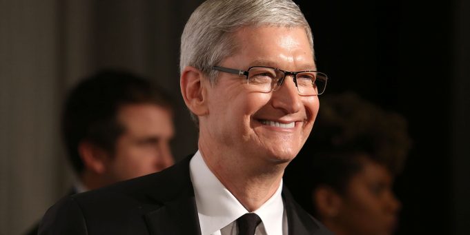 Tim Cook je v Davosu ve Švýcarsku na konferenci Světového ekonomického fóra