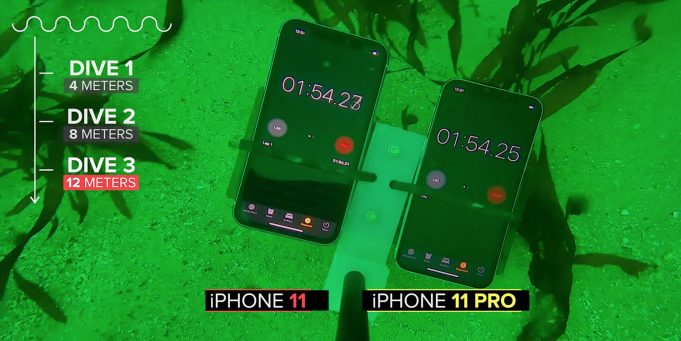 Extrémní test vodotěsnosti iPhonu 11 v opravdové hloubce