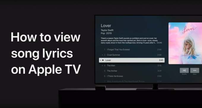 Apple návody – Jak zobrazit texty písní v Apple Music na Apple TV