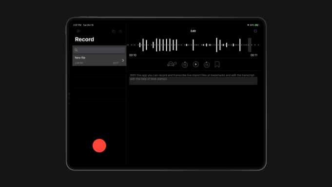 Společnost Blueshift vydala svou zcela novou aplikaci Dictation
