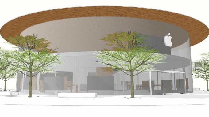 Probíhají poslední fáze výstavby nového Apple Store v Thajsku