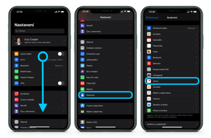 Jak zapnout / vypnout oznámení COVID-19 v iPhonu?