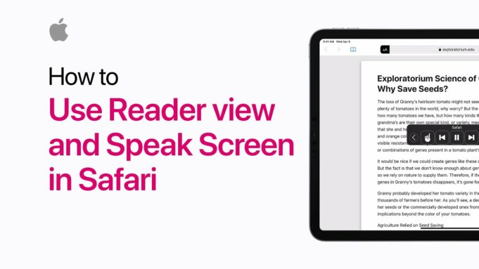 Apple návody – Jak používat čtečku v Safari na iPhonu nebo iPadu