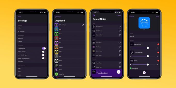 Populární aplikace Dark Noise dnes obržela aktualizaci