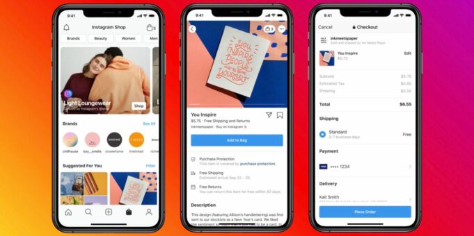 Facebook Shop je k dispozici v aplikacích Facebook, Messenger, Instagram a WhatsApp