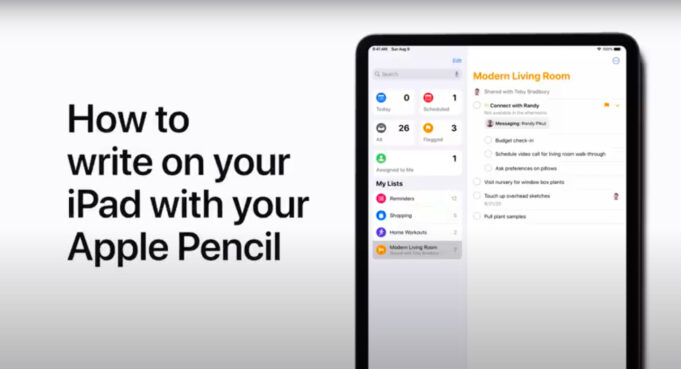 Apple návody – Jak psát na iPadu pomocí Apple Pencil