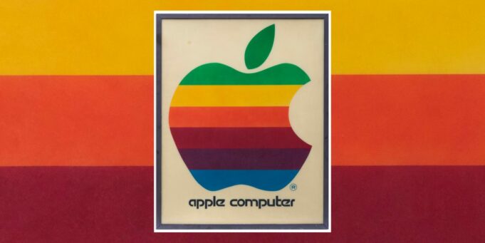 Originální logo Apple Computer z roku 1978 se bude tento týden dražit v aukci