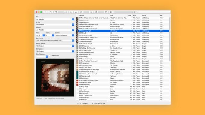 Aplikace pro úpravu metadat zvukových souborů Mp3tag je k dispozici v Mac App Store