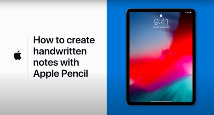 Apple návody – Jak vytvářet ručně psané poznámky na iPadu pomocí Apple Pencil
