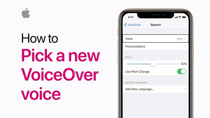 Apple návody – Jak zvolit nový hlas pro VoiceOver na iPhonu a iPadu