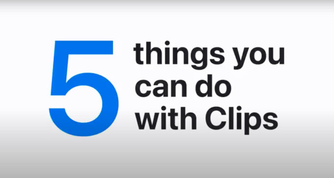 Apple návody – Jak používat aplikaci Clips