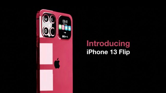 Koncept – iPhone 13 Flip s fotoaparátem s displejem