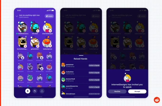 Reddit oznámil novou funkci, která bude fungovat podobně jako Clubhouse