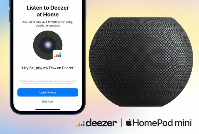 Službu Deezer lze ovládat na HomePodu nebo HomePodu mini pomocí Siri