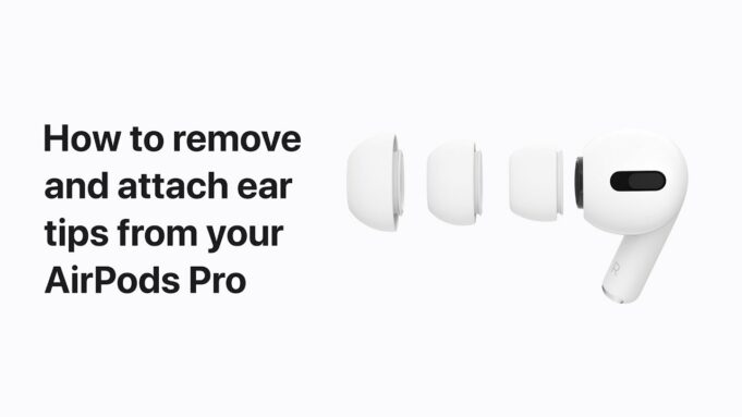 Apple návody – Jak odstranit a vyměnit koncovky do uší na AirPods Pro