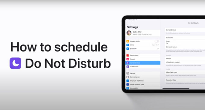 Apple návody – Jak naplánovat režim Nerušit na iPhonu, iPadu nebo iPodu touch