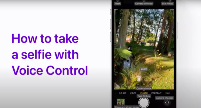 Apple návody – Jak pořídit selfie pomocí Voice Control na iPhonu a iPadu
