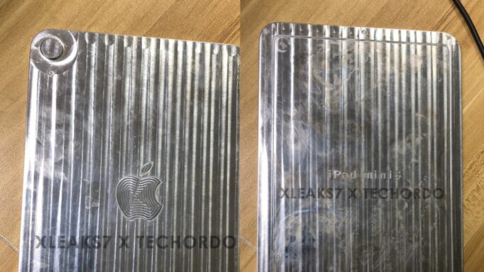 Hliníkový výřez údajně založený na iPadu Mini 6 prozrazuje design tohoto zařízení