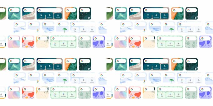 V aplikaci Google – snadné vyhledávání nyní můžete nastavit přizpůsobitelná pozadí pro widgety