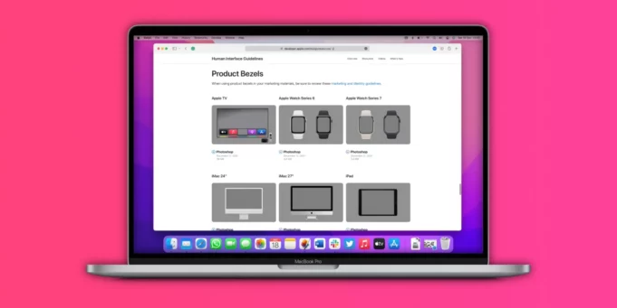 Apple aktualizoval svou stránku Apple Design Resources o nové šablony nejnovějších produktů