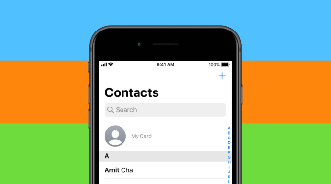 Návod – Jak vytvořit kontakt Moje karta na iPhonu