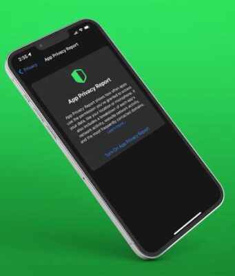 Návod – Jak zobrazit zprávu o ochraně osobních údajů aplikace na iPhonu