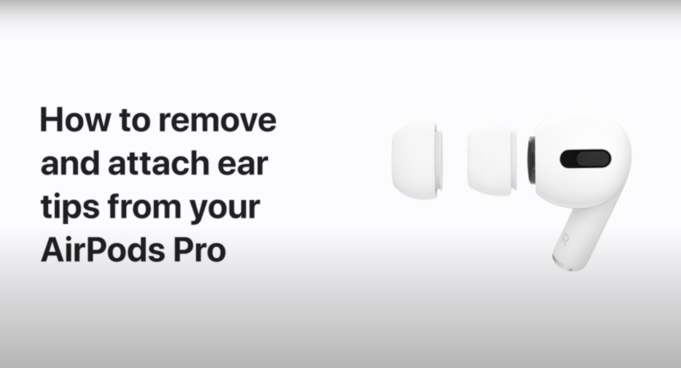 Apple návody – Jak vyměnit silikonové špunty do uší na AirPods Pro