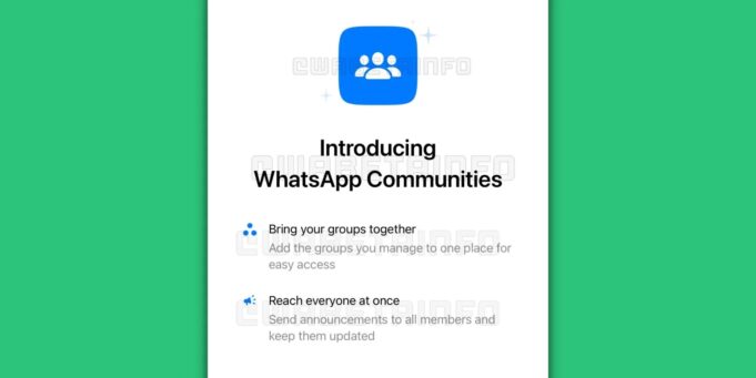 Podívejte se, jak bude fungovat funkce Komunity v aplikaci WhatsApp