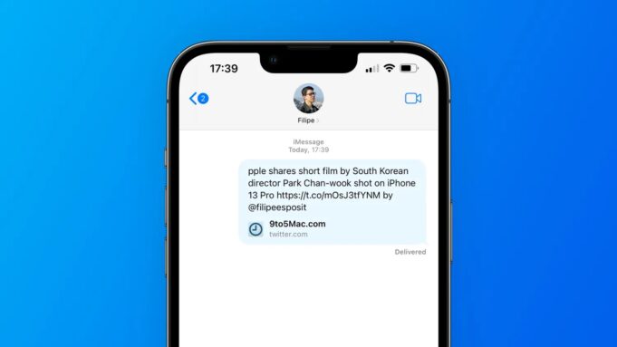Chyba způsobuje, že náhled odkazu v iMessage zobrazuje tweety s chybějícími znaky
