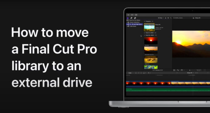 Apple návody – Jak přesunout knihovnu Final Cut Pro na externí disk na vašem Macu