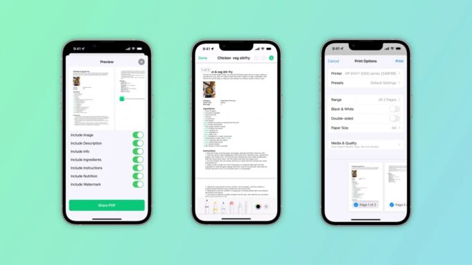 Aplikace Pestle obdržela aktualizaci s novou funkcí, která umožňuje snadné sdílení receptů