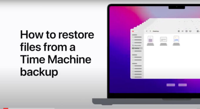Apple návody – Jak obnovit soubory ze zálohy Time Machine