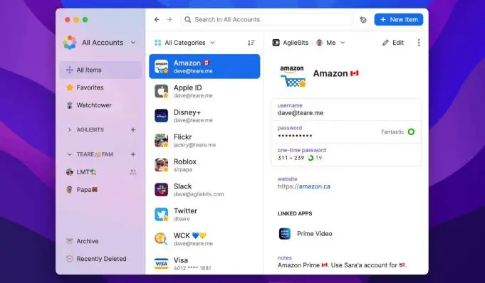 Společnost AgileBits vydala 1Password 8 pro Mac s přepracovaným rozhraním