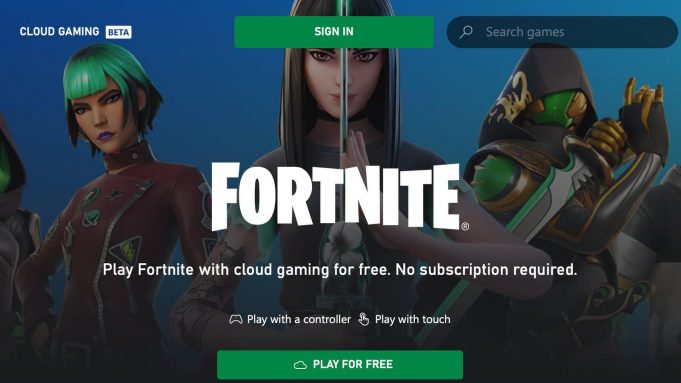 Hra Fortnite je k dispozici na iPhonu a iPadu prostřednictvím služby Xbox Cloud Gaming