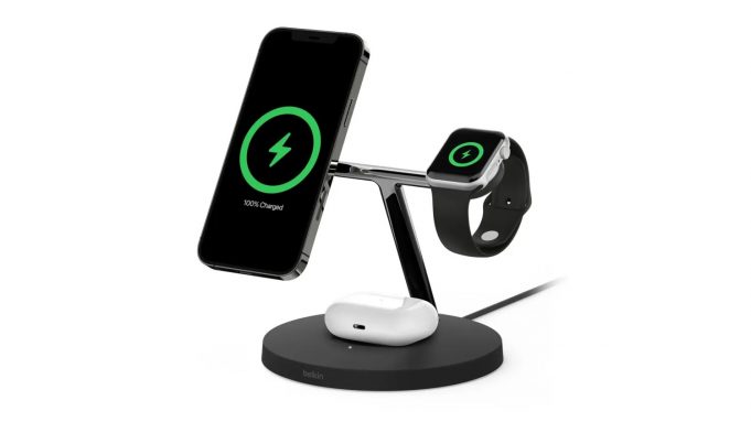 Belkin vydal novou verzi stojánku Boost Charge Pro, který dokáže rychle nabíjet Apple Watch Series 7