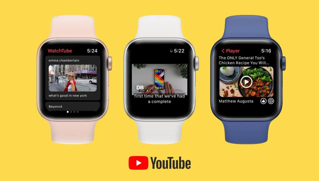 Youtube on discount apple watch 6