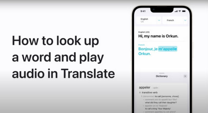 Apple návody – Jak vyhledat slovo a přehrát je v aplikaci Přeložit na iPhonu nebo iPadu