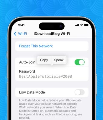 Návod – Jak zobrazit heslo k Wi-Fi síti na iPhonu