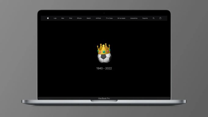 Apple aktualizoval domovskou stránku svých webových stránek v Brazílii s poctou Pelému
