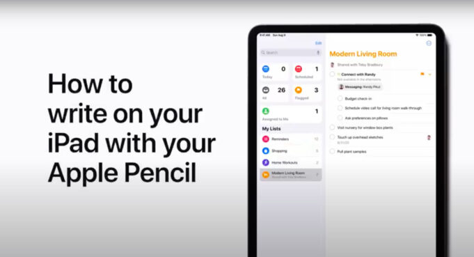Apple návody – Jak psát na iPadu pomocí Apple Pencil