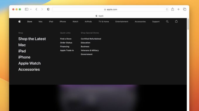 Apple aktualizoval svoji webovou stránku a představil menší změny