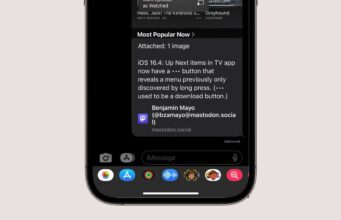 Aplikace Zprávy nyní v beta verzi iOS 16.4 podporuje náhledy příspěvků Mastodon