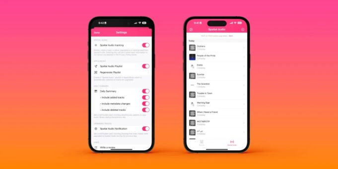 Music Library Tracker vám prozradí, které skladby v Apple Music jsou dostupné v prostorovém zvuku