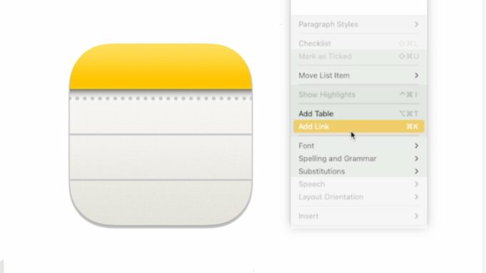 Návod – Jak propojit dvě nebo více poznámek v aplikaci Poznámky v macOS Sonoma