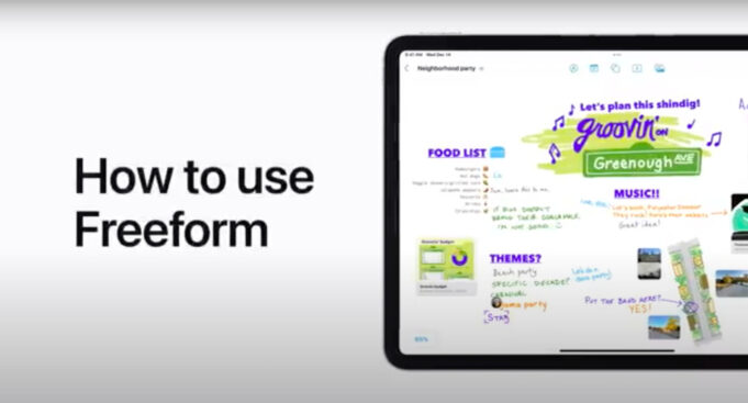 Apple návody – Seznamte se s aplikací Freeform